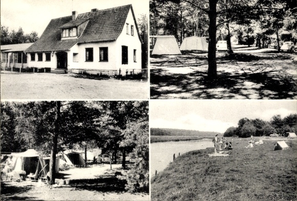 Ak Melbeck Lüneburger Heide, ADAC und DDC Campingplatz, Inh. Karl Heinrich