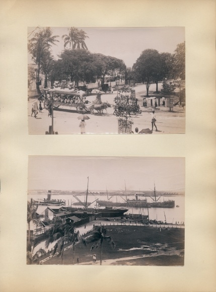Photo Rangoon Rangoon Myanmar, ox train, road section, harbor section