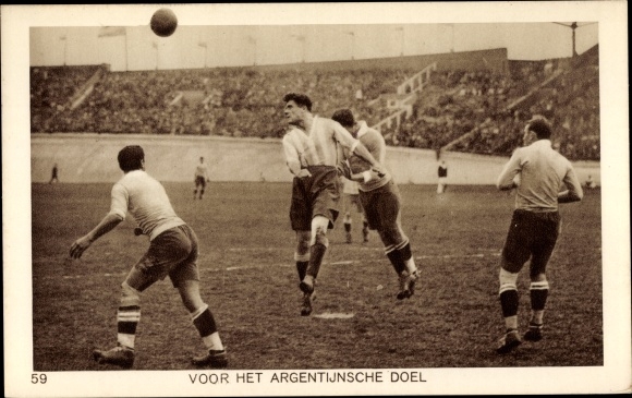 Postcard Amsterdam Nordholland Niederlande, Olympiad 1928, For the Argentinian Goal