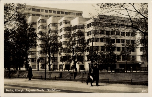 Ak Berlin Tiergarten, Königin Augusta-Straße, Shell-Haus