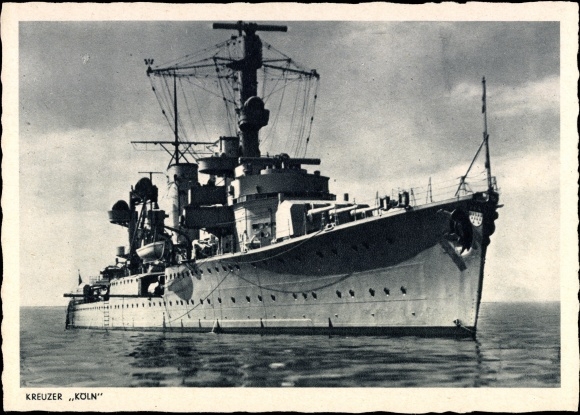 PC Deutsches Kriegsschiff Köln, Reichsmarine, Kriegsmarine, light cruiser, Königsberg class
