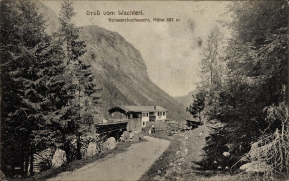 Postcard Ramsau in Berchtesgadener Land Upper Bavaria, Schwarzbachwacht, Wachterlhöhe, Panorama