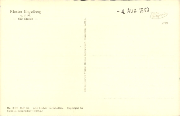 Postcard Großheubach am Main Lower Franconia, Engelberg Monastery, aerial photograph
