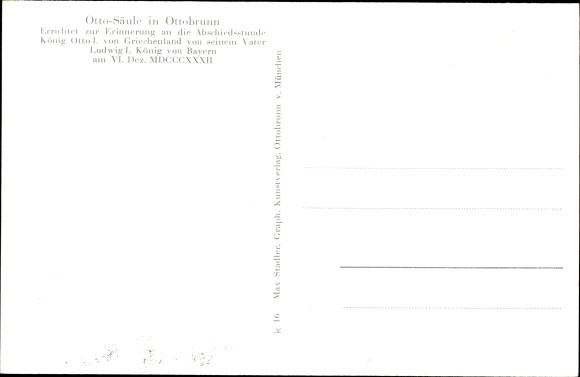 Postcard Ottobrunn Oberbayern, Zur Eiche, Waldschlösschen, Hofbraustübl, gymnasium, hospital, Ottosäule