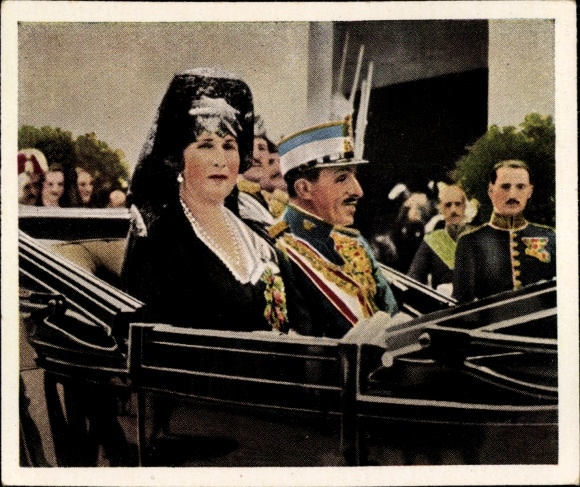 Collector's picture The post-war period No. 163, April 1931, Spain becomes a republic, Alfonso XIII leaves the country