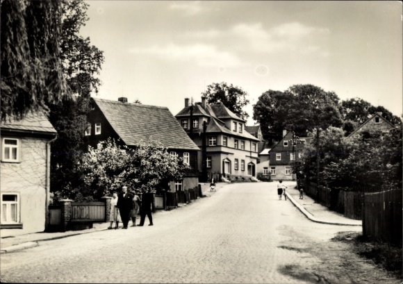 Postcard Rothenkirchen Steinberg im Vogtland, main street