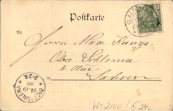 Postcard Hamburg Altona Ottensen, Moltkestraße, Arnoldstraße, tram
