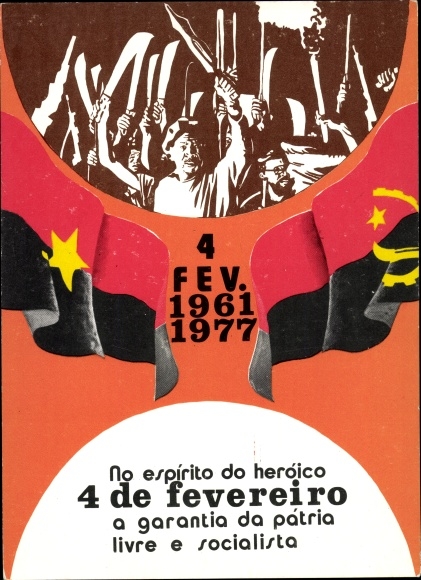 Postcard Angola, Portuguese Colonial War, February 4, 1961, 1977