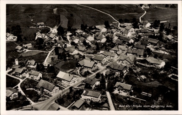 Postcard Oy Mittelberg in the Allgäu, aerial photograph