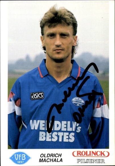Autogrammkarte Fußballer Oldrich Machala, VfB Oldenburg, Autogramm