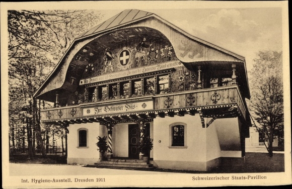 KP Dresden, Int. Wystawa Higieny Drezno 1911, Szwajcarski Pawilon Państwowy