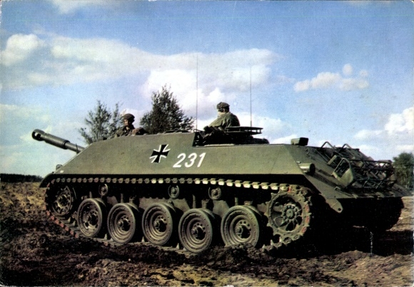 Postcard German Bundeswehr, Kanonenjagdpanzer, No. 231