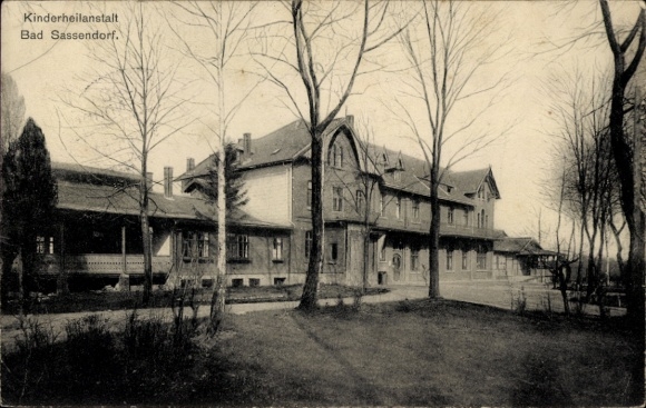 Postcard Bad Sassendorf in Westphalia, Children's Hospital
