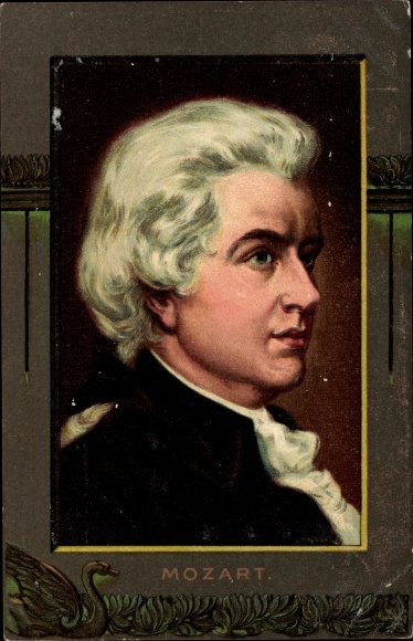 Artist Postcard composer Wolfgang Amadeus Mozart, portrait