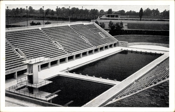 PC Berlin Charlottenburg, Reichssportfeld, the swimming stadium, arena, Olympia 1936
