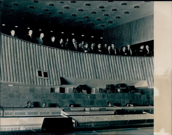 Photo: Soyuz-Apollo Program, Gagarin Training Center, Soviet cosmonauts, American astronauts
