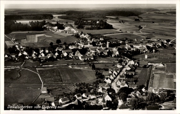 Dinkelscherben in Swabia, aerial photograph