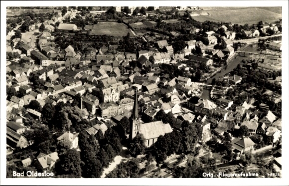 Postcard Bad Oldesloe in Holstein, aerial photograph