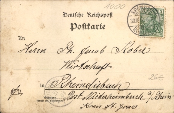 Chromo-Litho Berlin Spandau Ruhleben, barracks, Kgl. Infantry shooting school, rifle examination commission