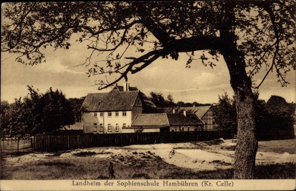 Postcard Hambühren in Lower Saxony, country home of the Sophienschule
