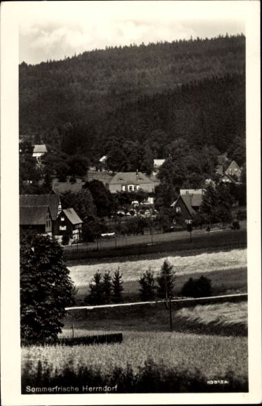 Ak Herrndorf Hetzdorf Halsbrücke Sachsen, Gesamtansicht