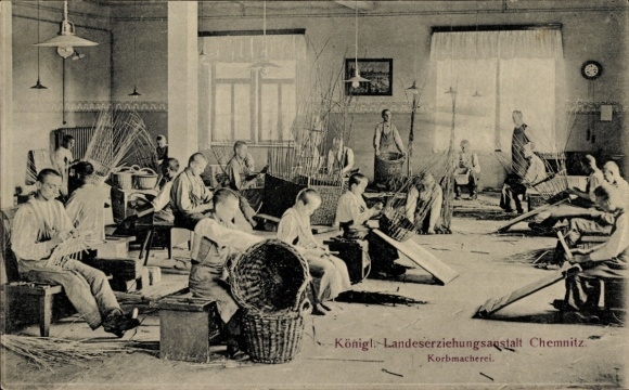 Postcard Chemnitz Saxony, Royal State Educational Institution