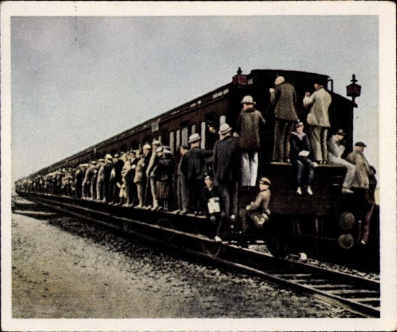 Collector's picture The post-war period No. 50, February 1922, general strike of the railway workers