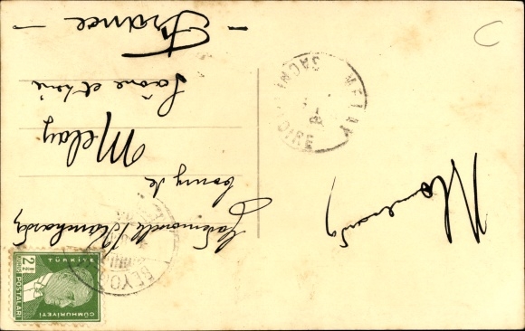 Postcard Constantinople Istanbul Türkiye, Karakeuy Bridge