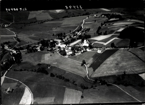Ak Karlsbach Waldkirchen Niederbayern, Fliegeraufnahme