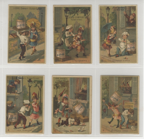 Liebig Pictures Series A 61 Declaration of Love by the Confectioner 1883