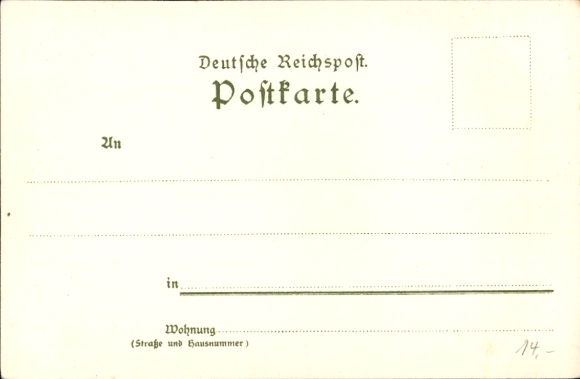 Kunstenaar litho Kley, Heinrich, Karlsruhe in Baden, Kaisermonument