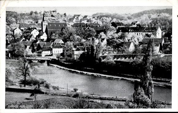 Postcard Kettwig Essen in the Ruhr area, general view