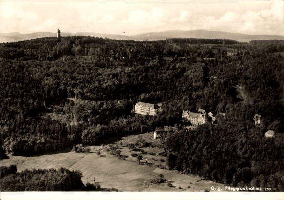 Postcard Winterkasten Lindenfels Odenwald, aerial photograph