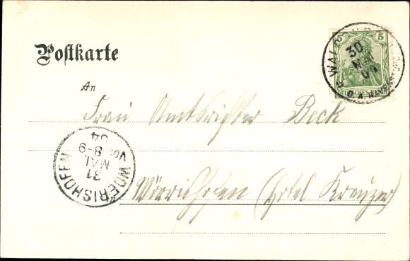 Postcard Waldburg in Württemberg, view of the town, castle