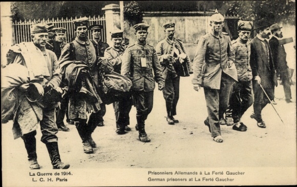 Ak deutsche Soldaten wurden von den Engländern gefangen genommen