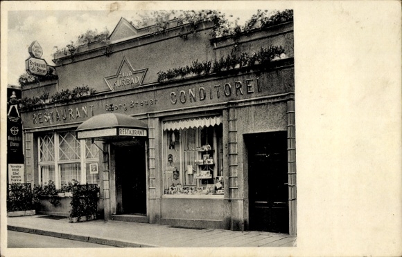Postcard Sinzig am Rhein, Restaurant Georg Breuer, Mühlenbachstraße