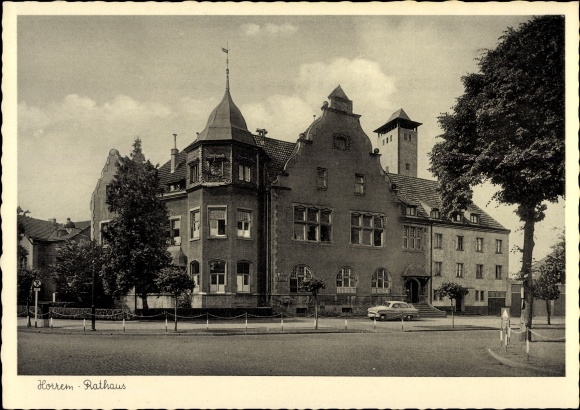 Postcard Horrem Kerpen an der Erft, town hall