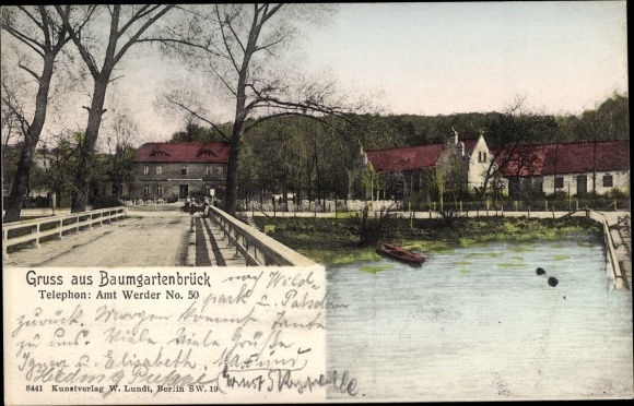 Ak Geltow Schwielowsee, Inn Baumgartenbrück
