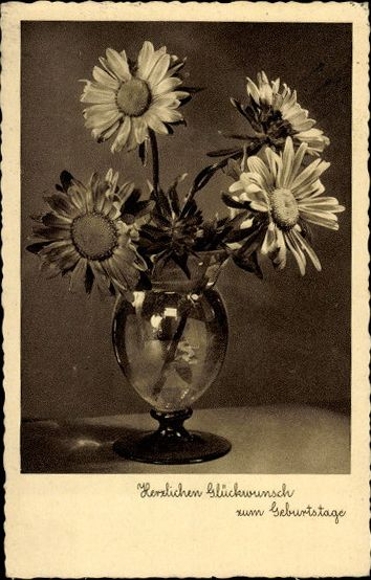 10 old AK flower pictures, flower photos, different views