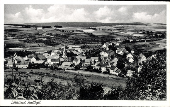 Postcard Stadtkyll in the Eifel, panoramic view