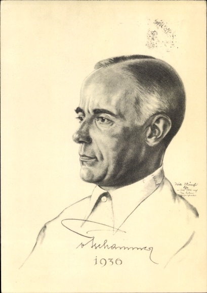 Artysta KP Reichssportführer Hans von Tschammer und Osten, portret, niemiecki prezydent olimpijski