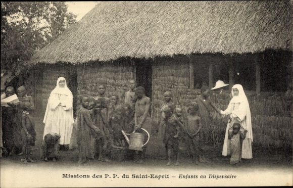 Postcard Missions of the PPs of the Holy Spirit, Children in the Pharmacy