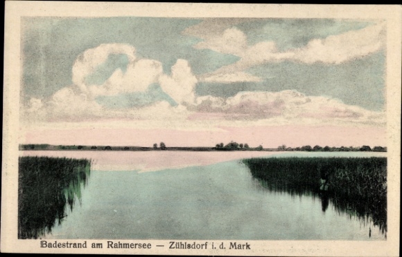 Ansichtkaart Zühlsdorf Mühlenbecker Land Oberhavel, Rahmersee, badstrand