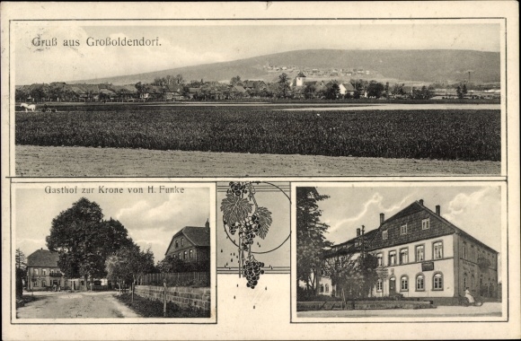 PC Großoldendorf Uplengen in Ostfriesland, Gasthof zur Krone, total view
