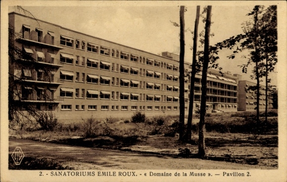 CPA Évreux Eure, Sanatorium Emile Roux, Domaine de la Musse, pavilion