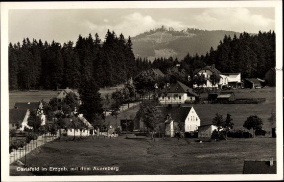 PC Carlsfeld Eibenstock in the Ore Mountains, Panorama with Auersberg