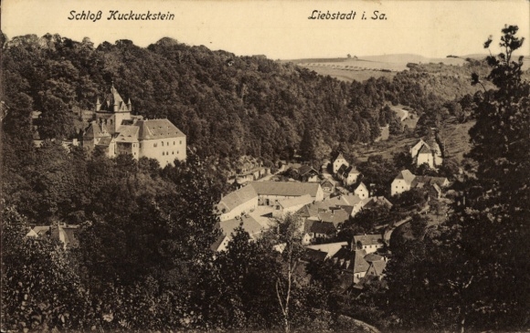 Postcard Liebstadt Erzgebirge Saxony, Kuckuckstein Castle