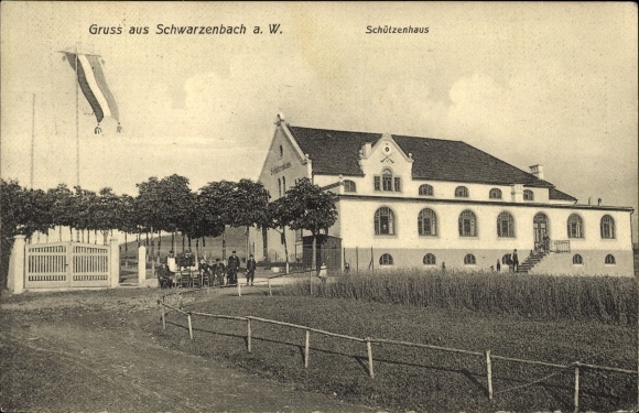 Postcard Schwarzenbach am Wald Oberfranken, Schützenhaus