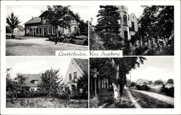 Ak Lentföhrden in Holstein, perceel, stadsgezichten