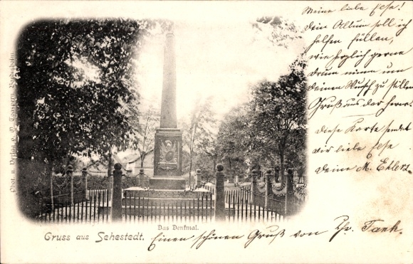 Ak Sehestedt aan het Noord-Baltische Zeekanaal, monument